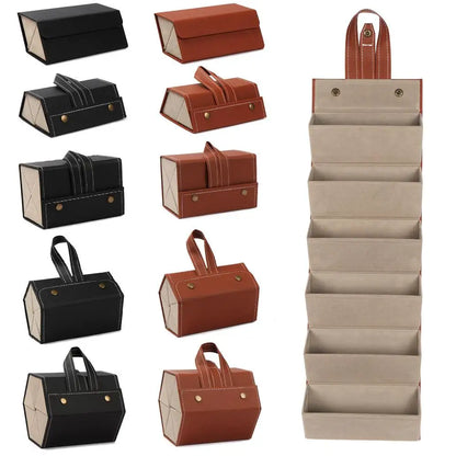 Multi-Slot Portable Glasses Organizer 2/3/4/5/6 Multi-Slot Eyeglasses Storage Display Travel Sunglasses Case